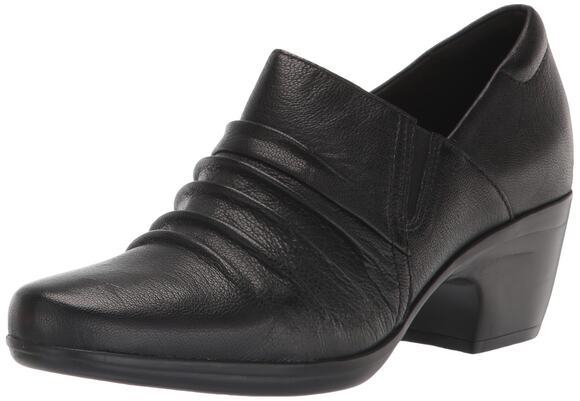 Clarks Shoes - Clarks Emily Cove Women's Pump Black Leather Size 9